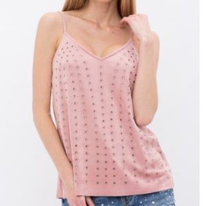 Rhinestone Suede Cami